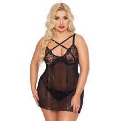 Cornelia Nuisette noire transparente